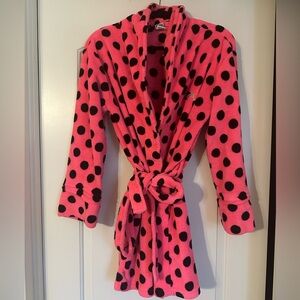 XS/S PINK by VS Polka Dot Robe